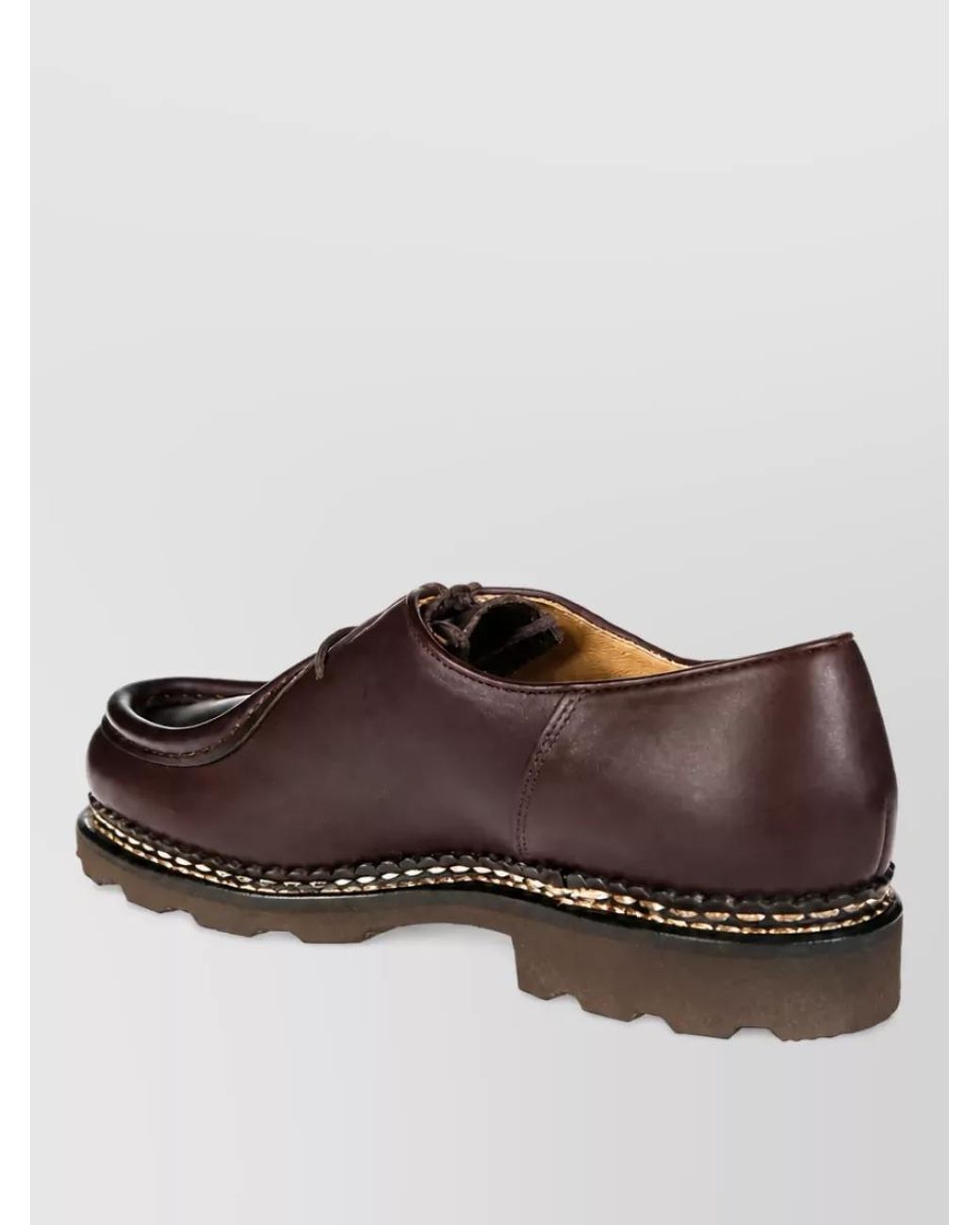 Paraboot Brown Leather Derby Shoes for men