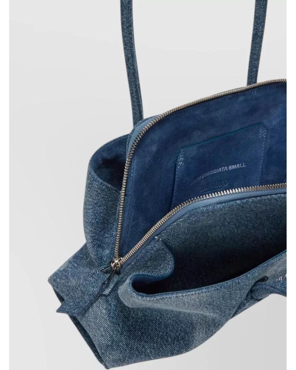 The Attico Blue Small Denim Shoulder Bag