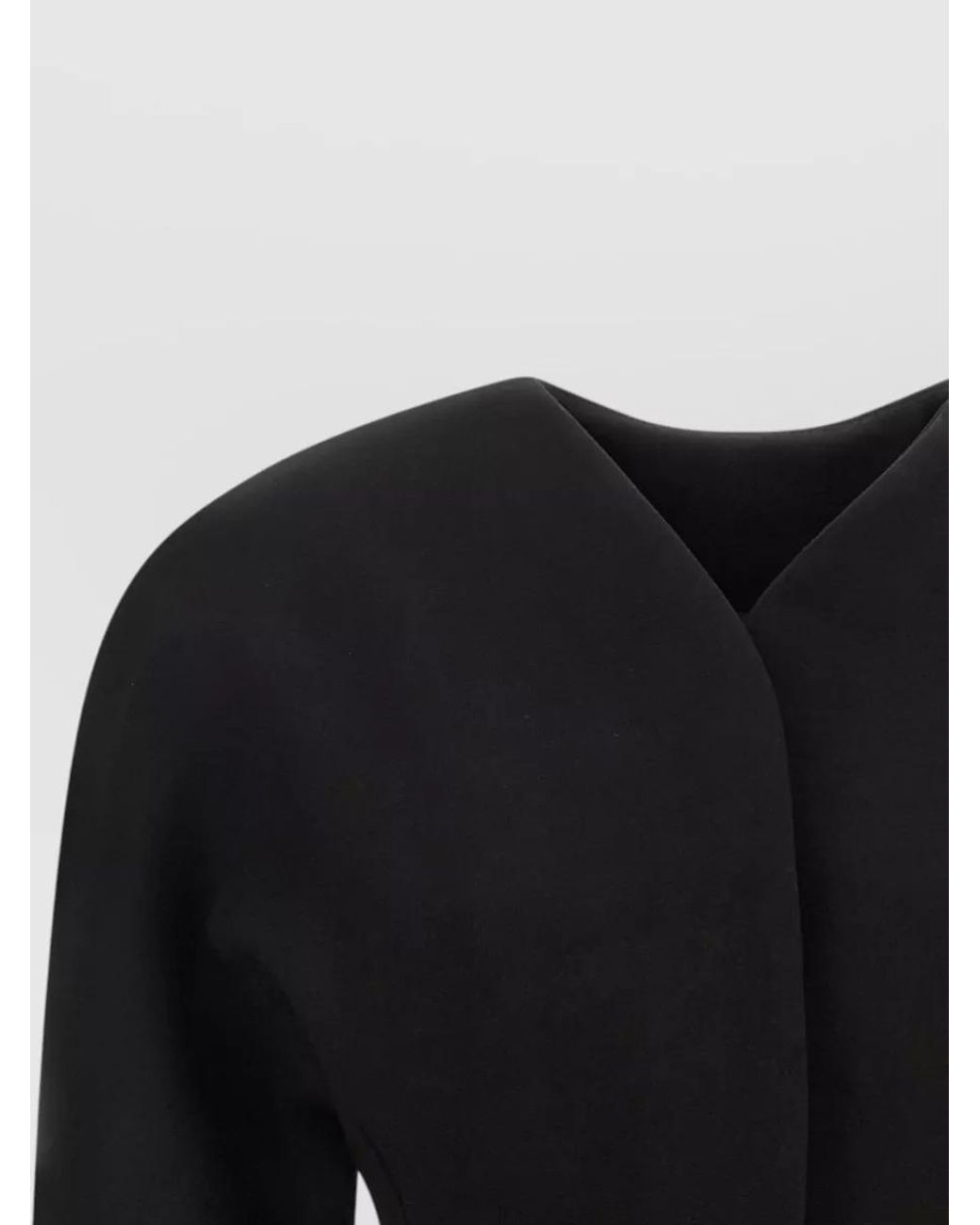 Jacquemus Black La Veste Ovalo V-Neck Tailored Blazer