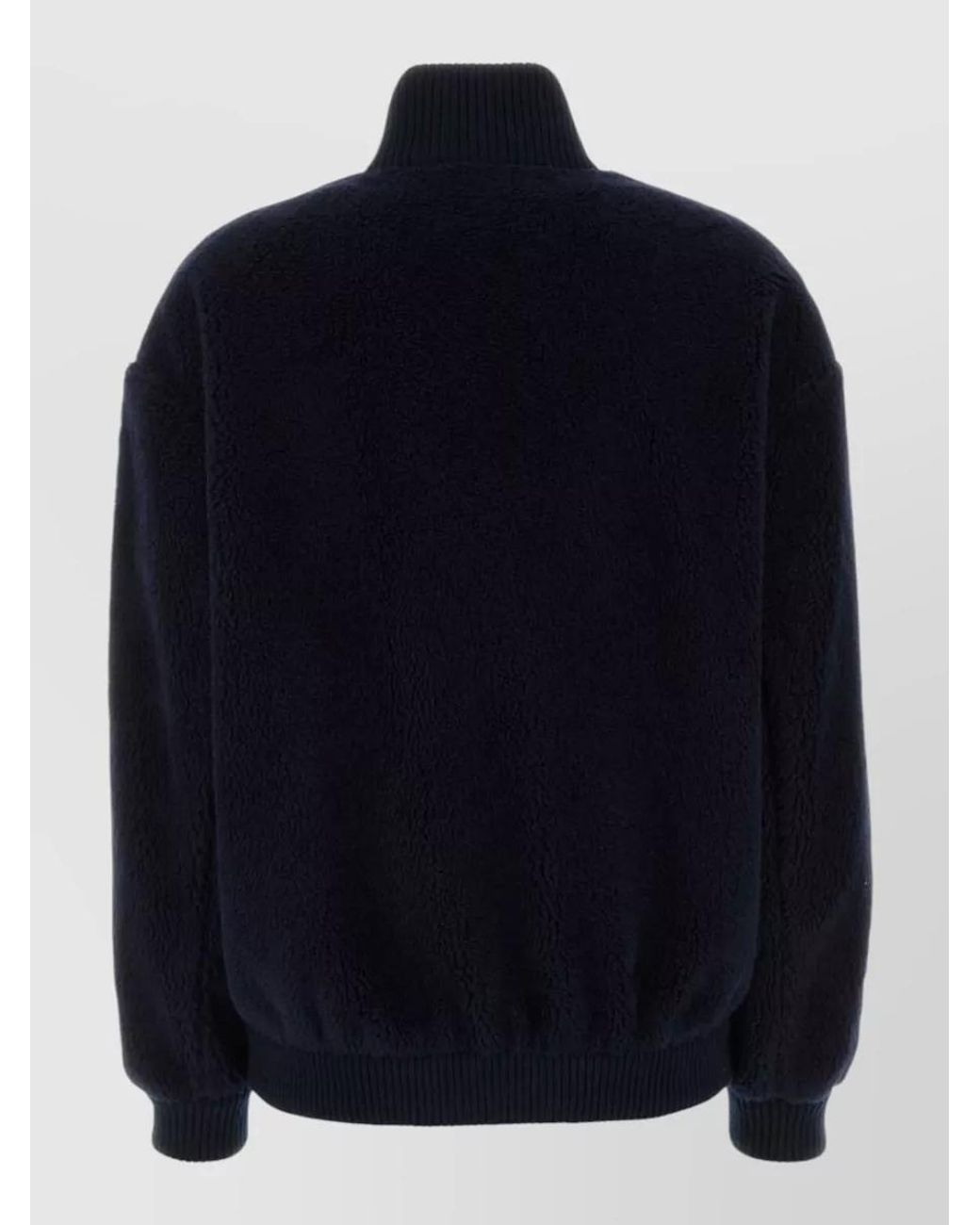 Prada Blue Virgin Wool Bomber Jacket