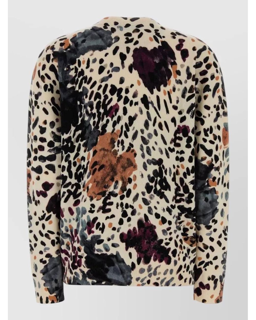 Fendi Black Wool And Cashmere Printed Jumper