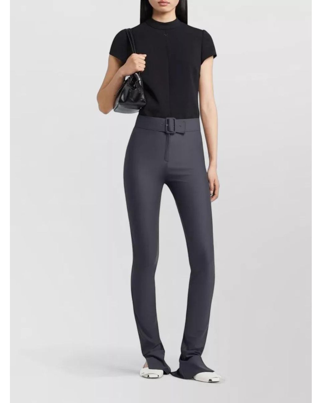 Courreges Black Sleeveless T-Shirt