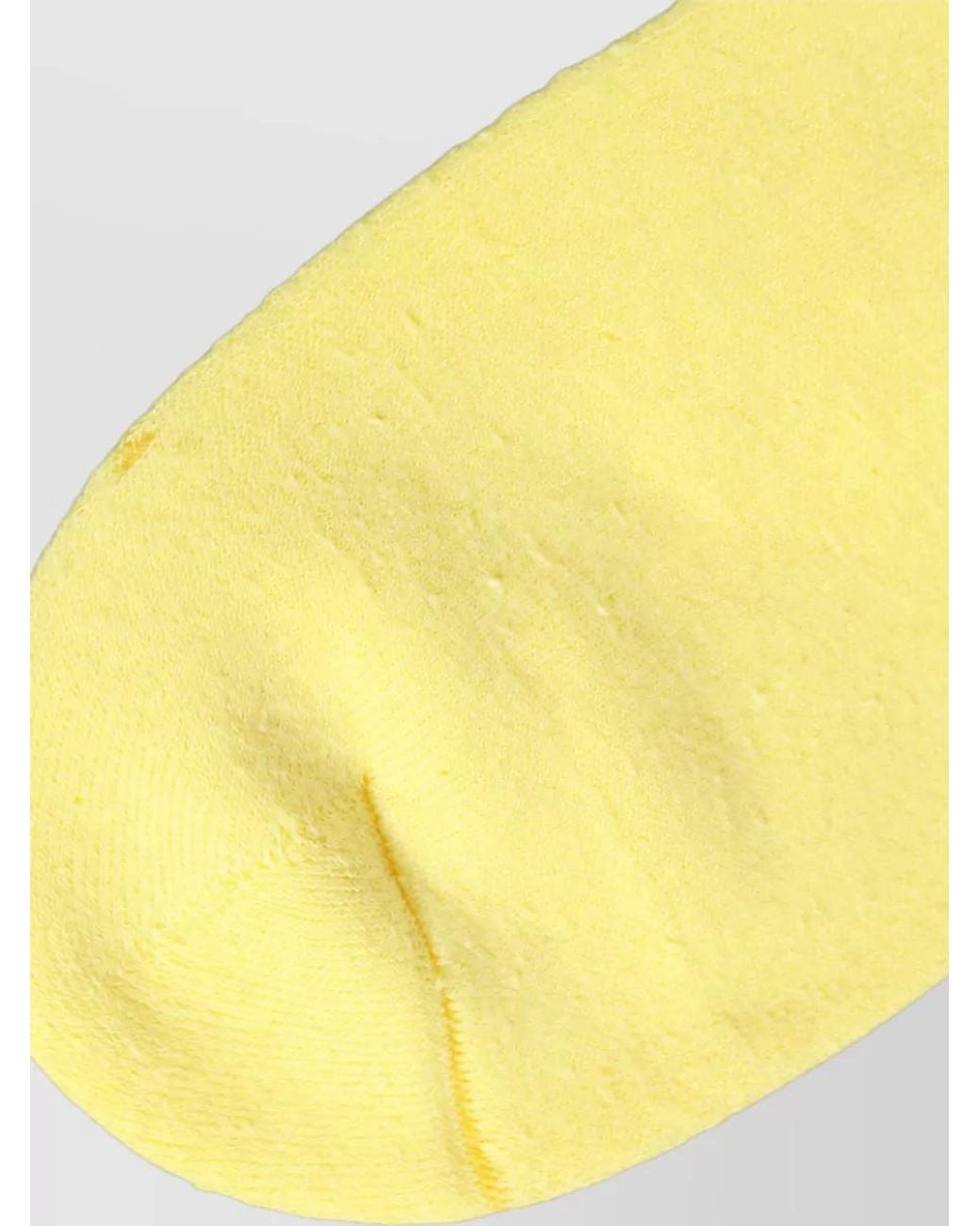 Dolce & Gabbana Yellow Cotton Ribbed Mid-Calf Socks