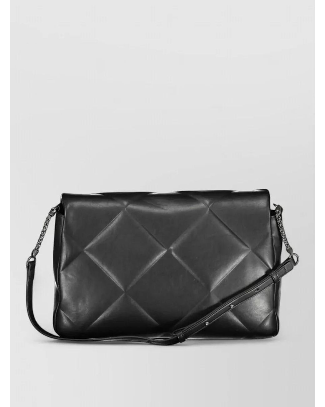 Calvin Klein Gray Quilted Clutch Bag