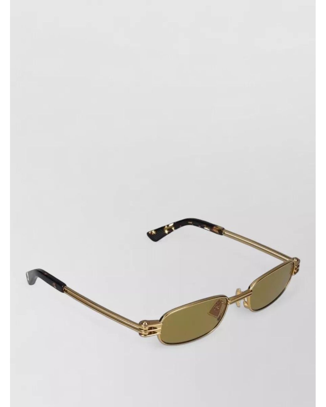 Bottega Veneta Green Metal Cat-Eye Sunglasses