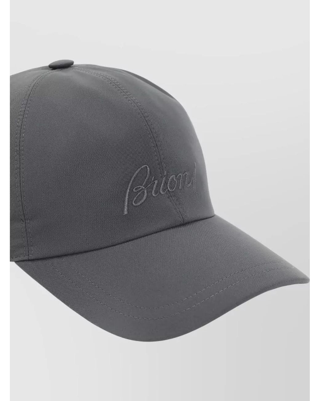 Brioni Gray Baseball Cap for men