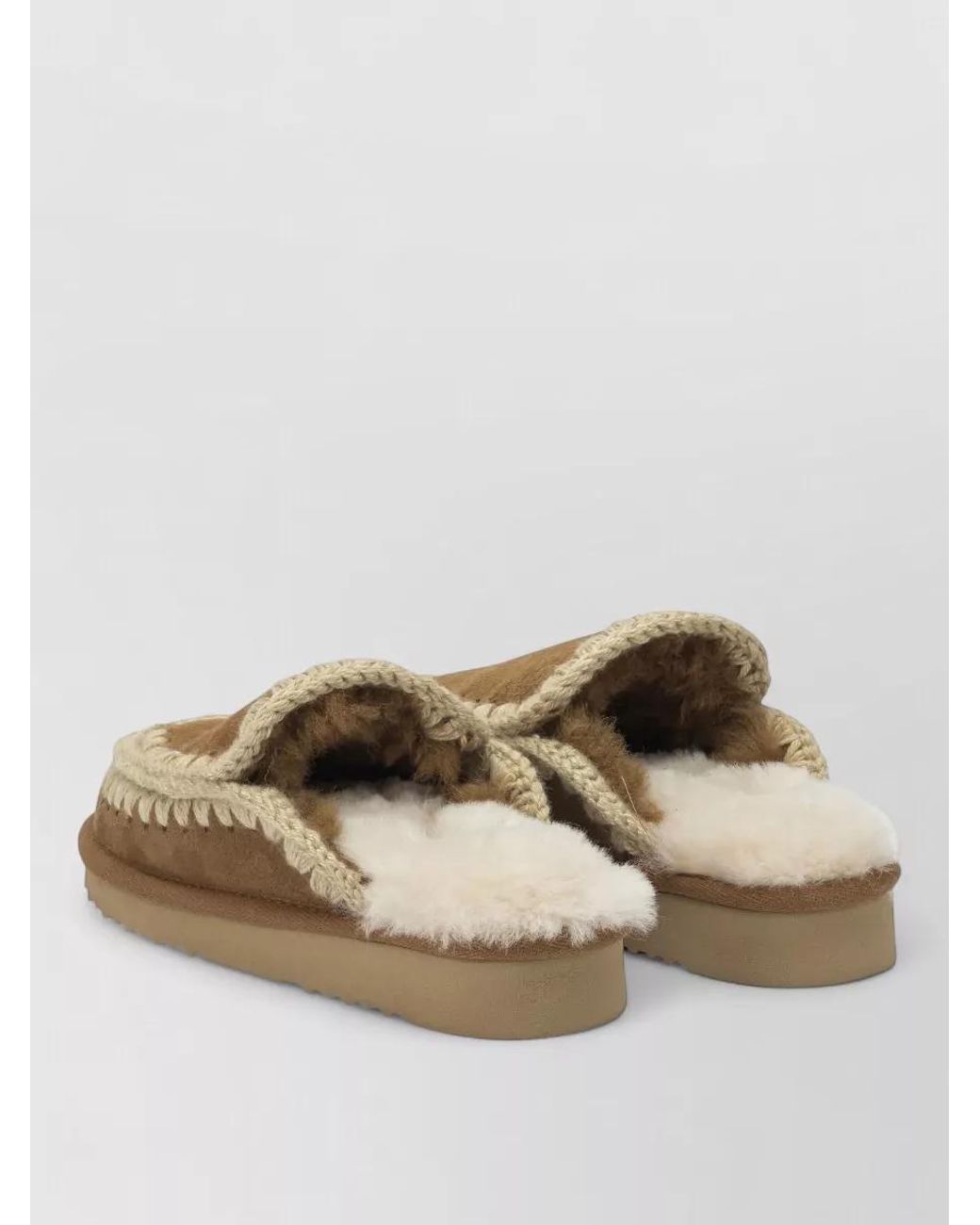 Mou Natural Sheepskin Slippers