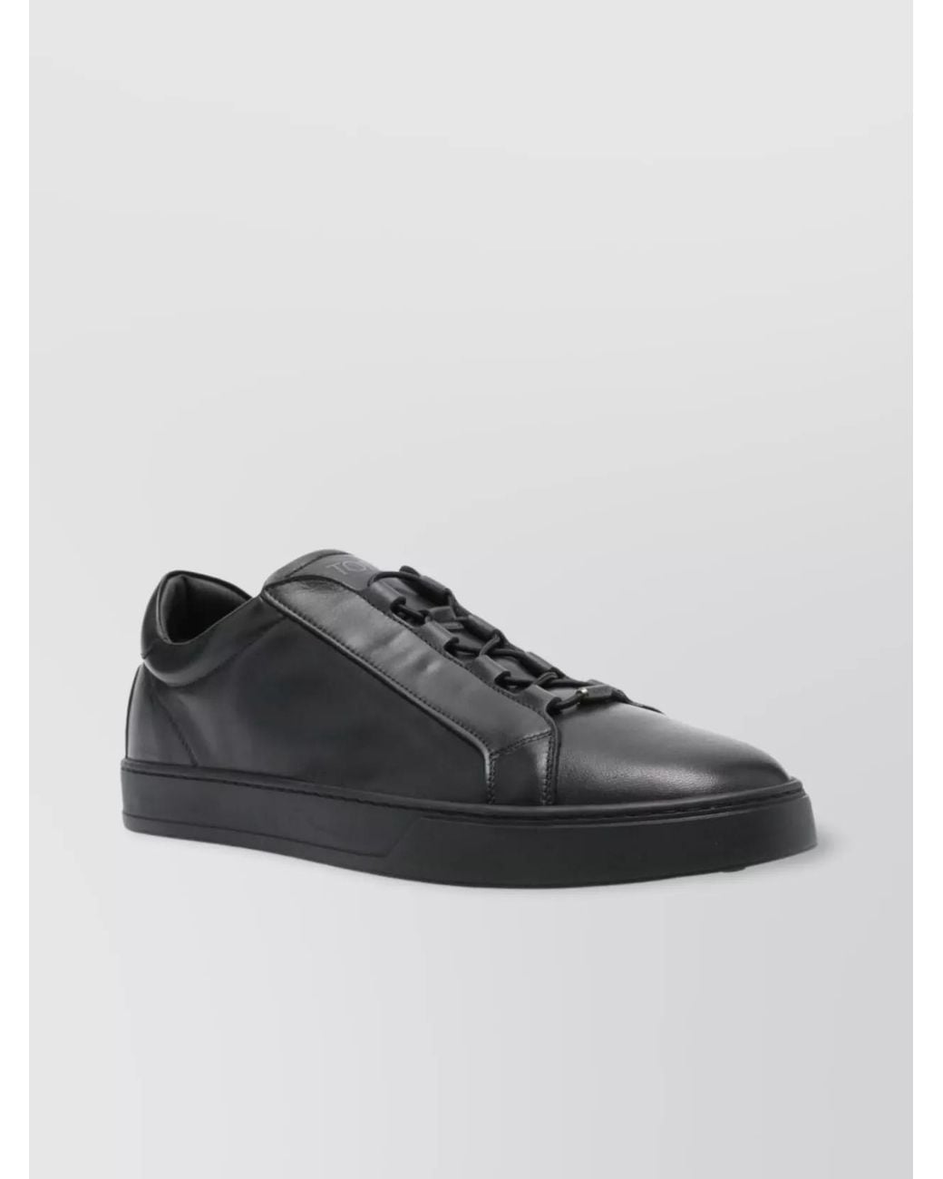 Tod's Black Leather Sneakers for men