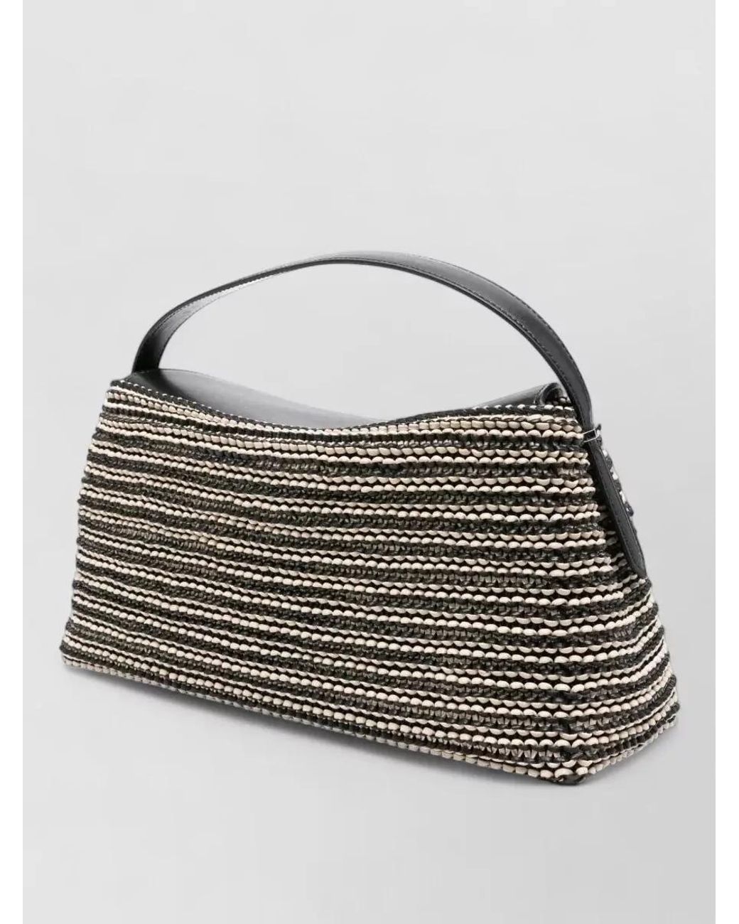 Totême  Gray Leather Shoulder Bag