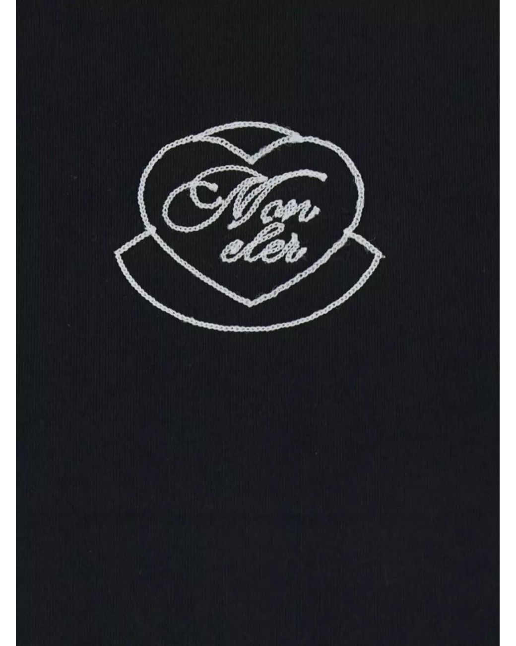 Moncler Black Cotton Short-Sleeve Crew-Neck T-Shirt