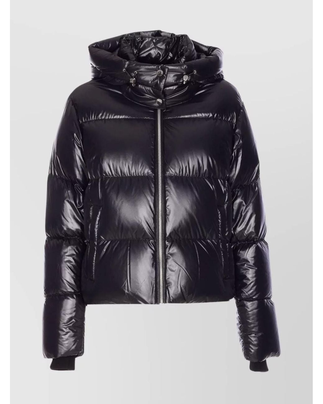 Moose Knuckles Blue Down Hooded Puffer Jacket
