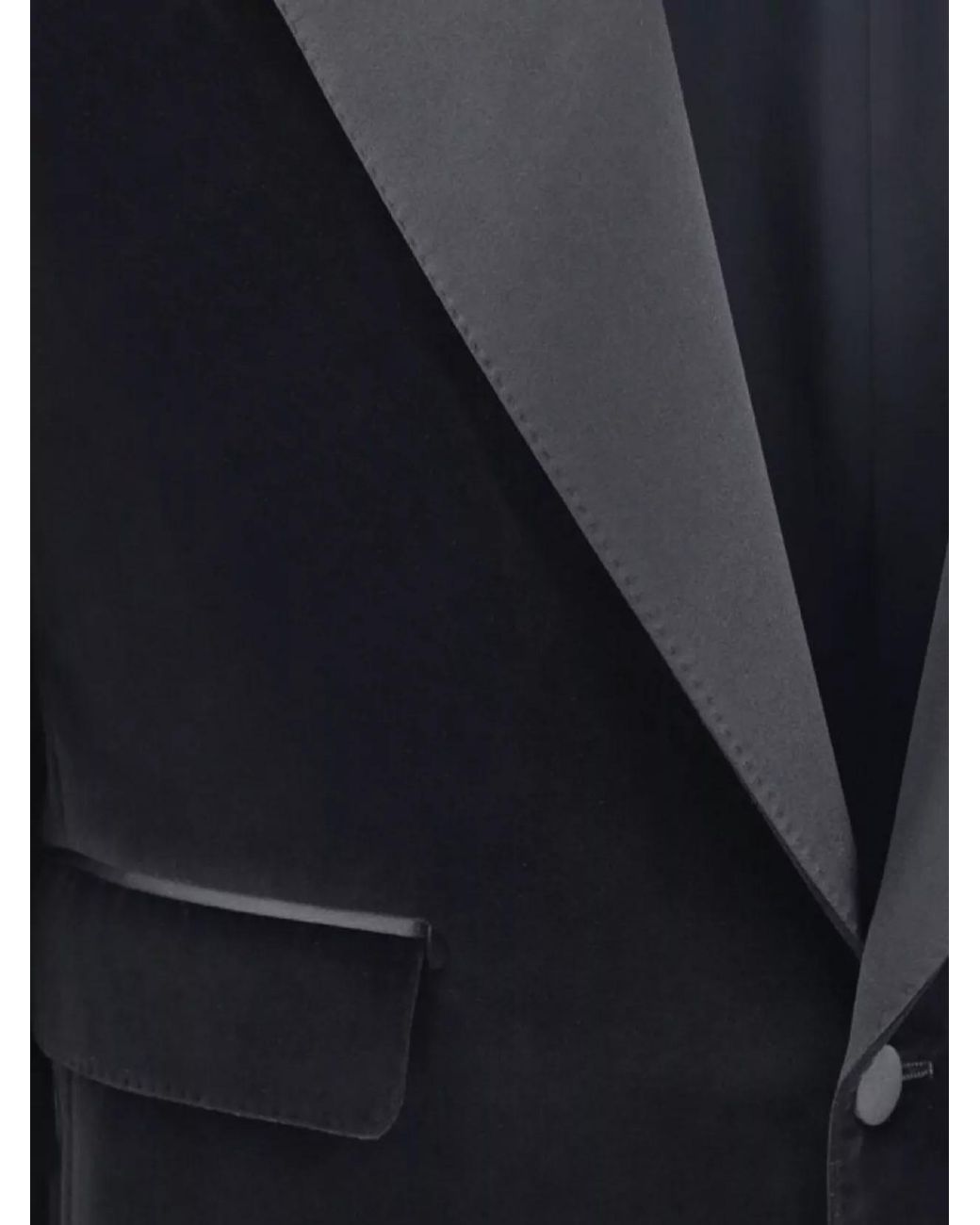 Dolce & Gabbana Black Suede Blazer for men