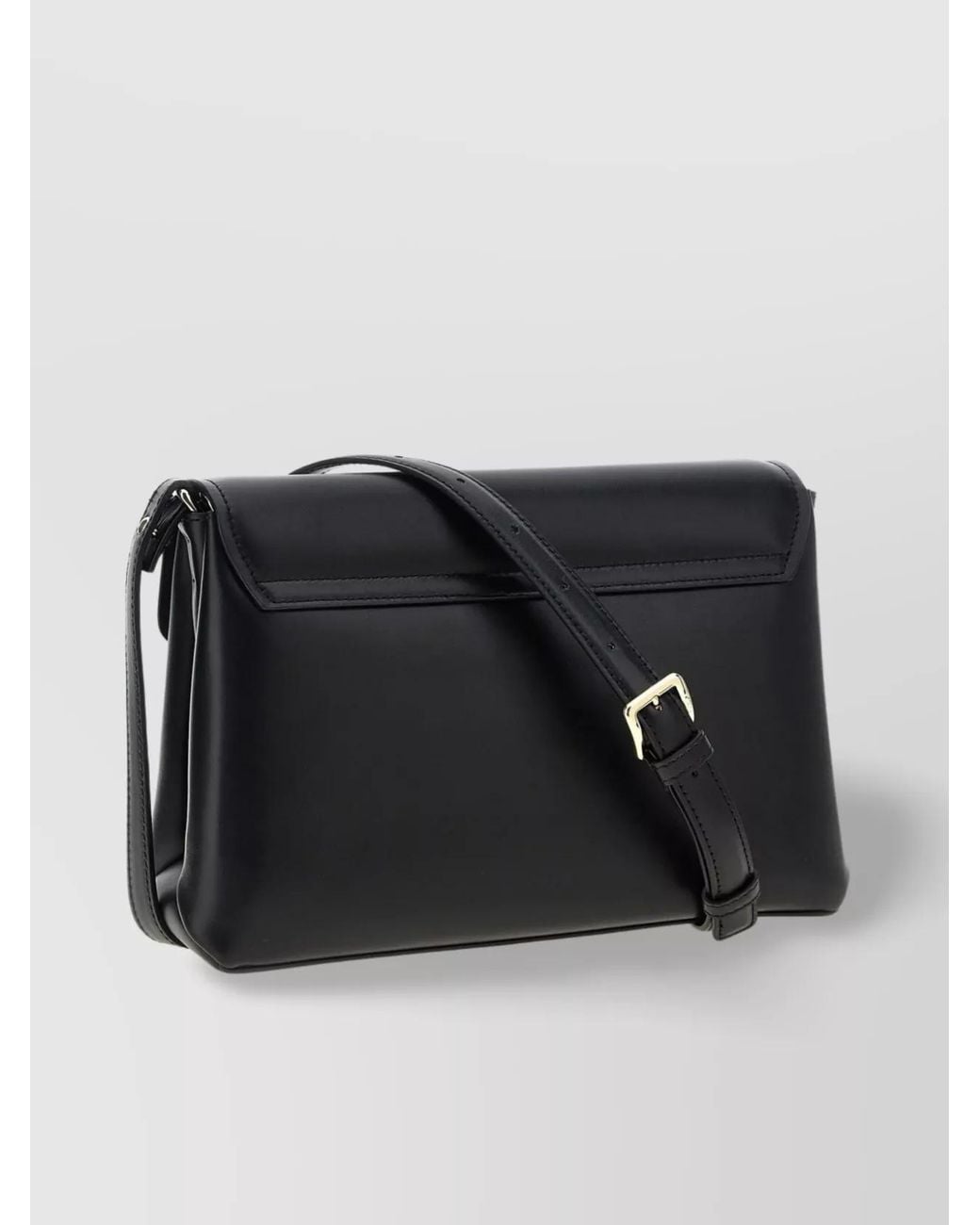 Furla Black Meridiana Leather Shoulder Bag