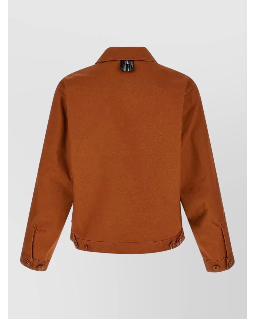 Undercover Brown Asymmetric Single-Breasted Coat for men