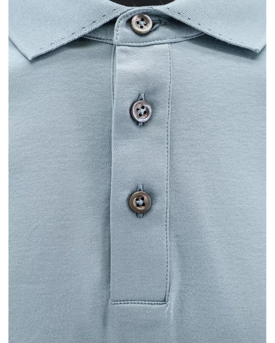 Boss Blue Cotton Regular-Fit Polo Shirt for men