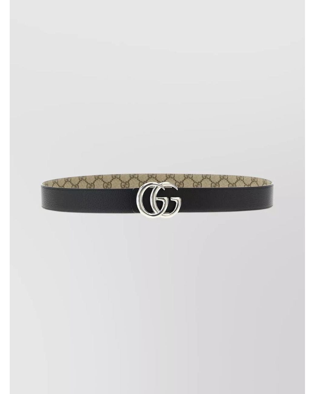 Gucci Gray Reversible Gg Monogram Belt for men