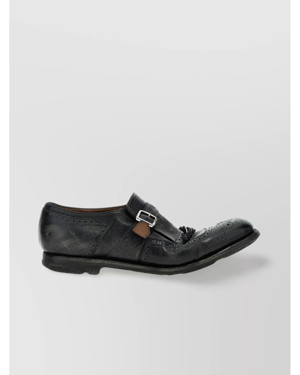 Church's Black Leather Loafers for men