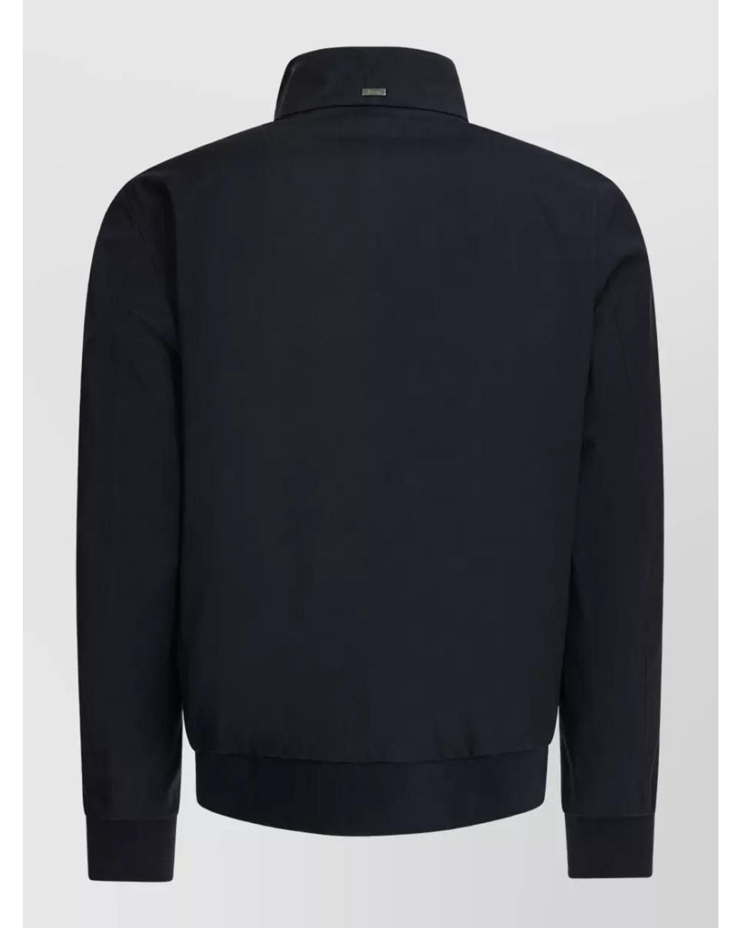 Herno Blue Virgin Wool Puffer Jacket for men