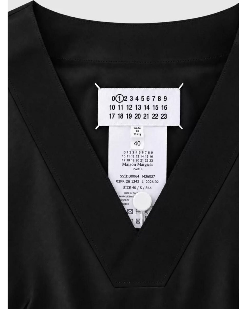 Maison Margiela Black Silk Mini Dress