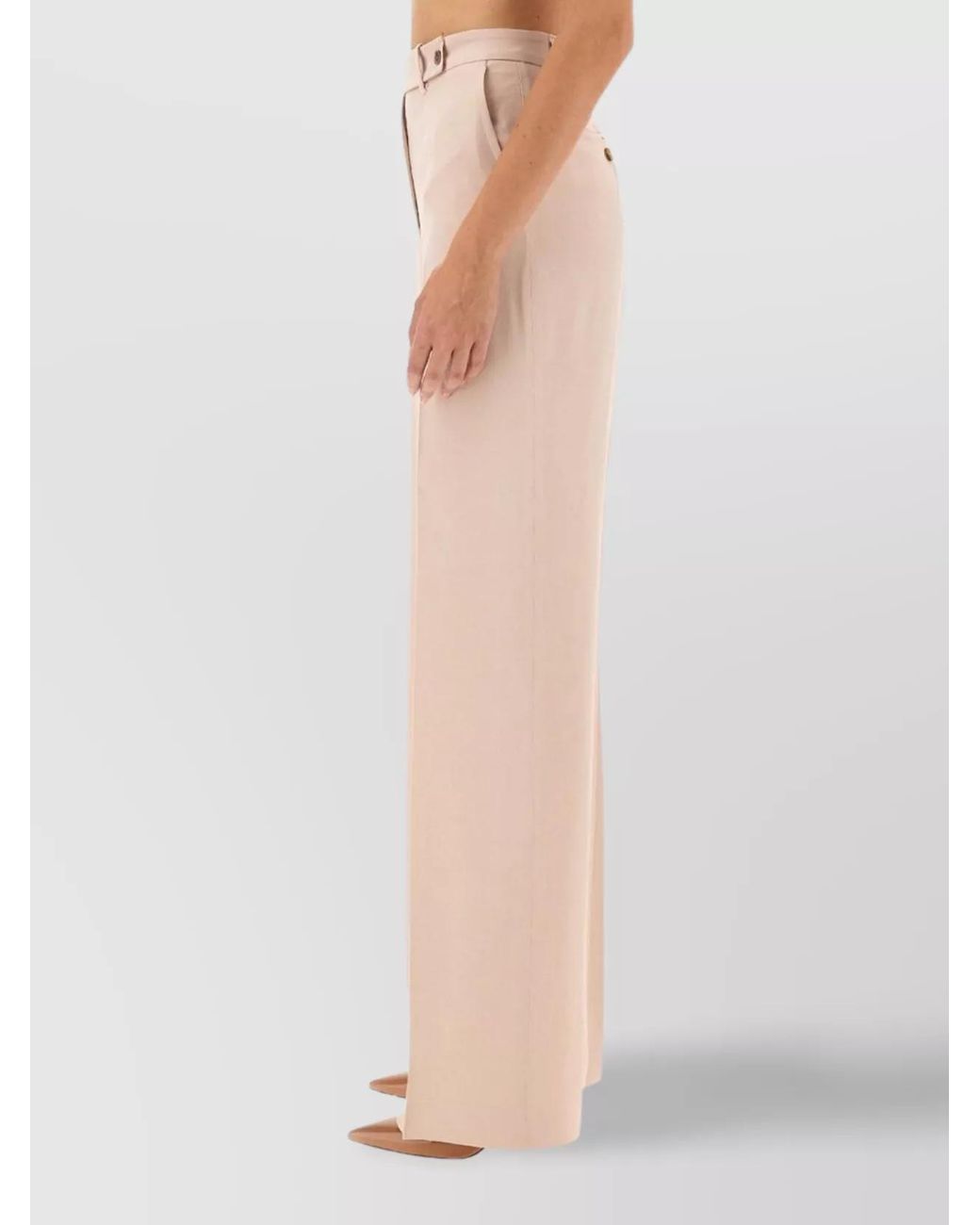 Kiton Pink Satin Regular-Fit Wide-Leg Trousers