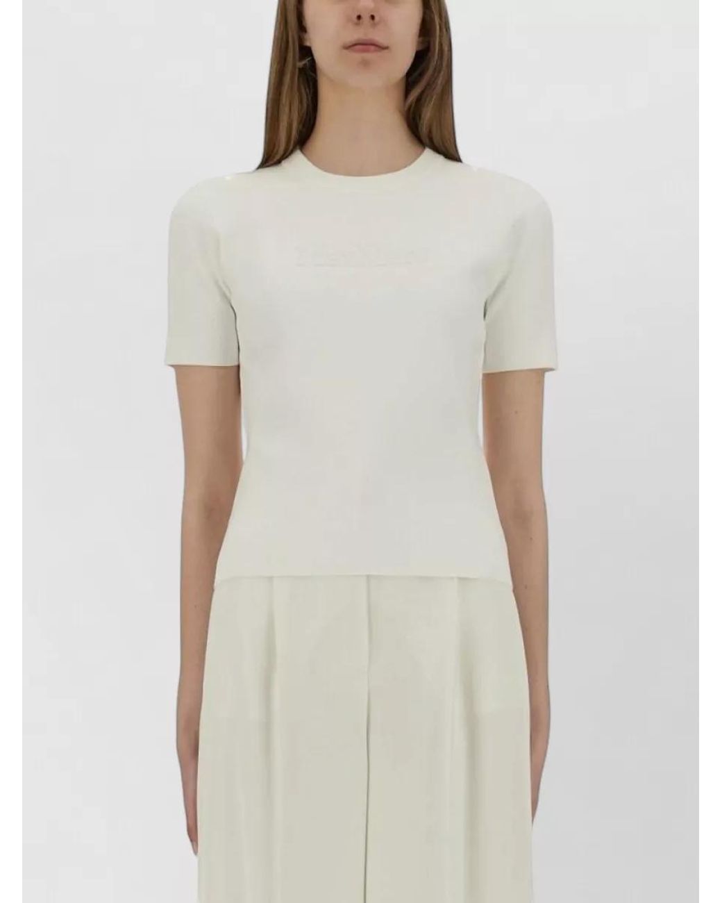 Max Mara White Slim-Fit T-Shirt