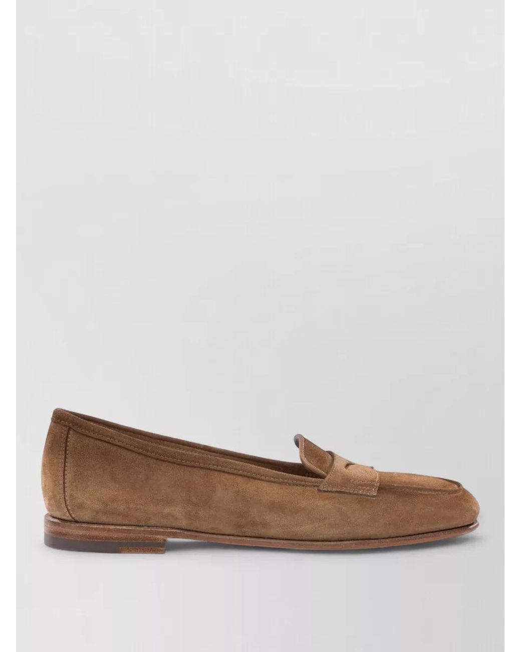 Santoni Brown Suede Loafers