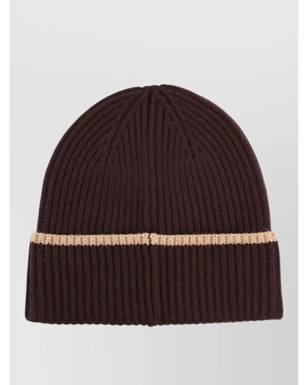 Drole de Monsieur Red Merino Wool Beanie for men