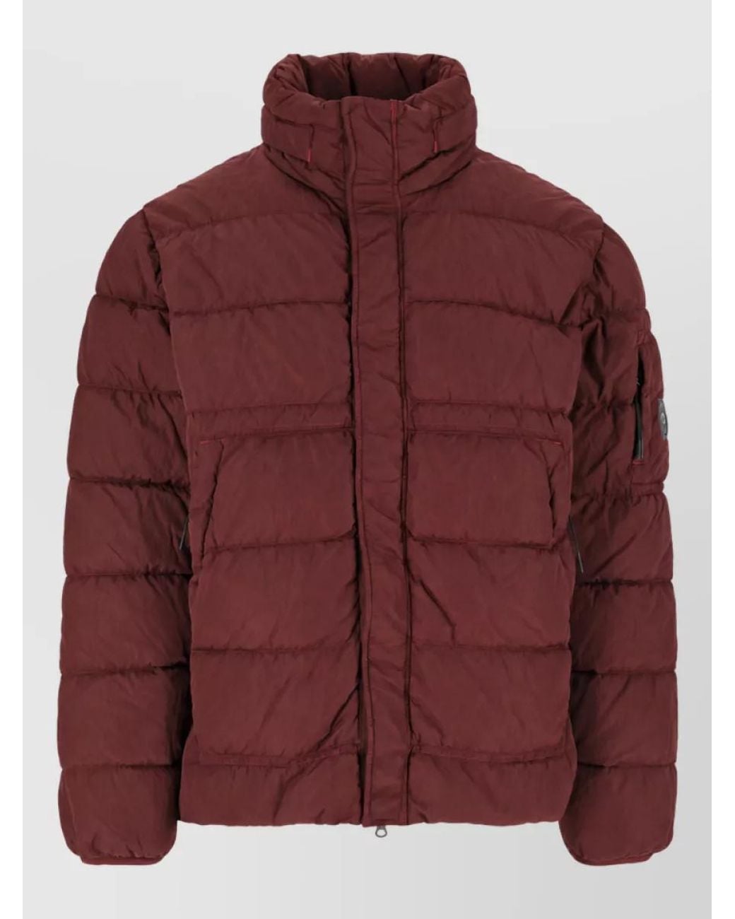 C P Company Red Puffer Jacket for men
