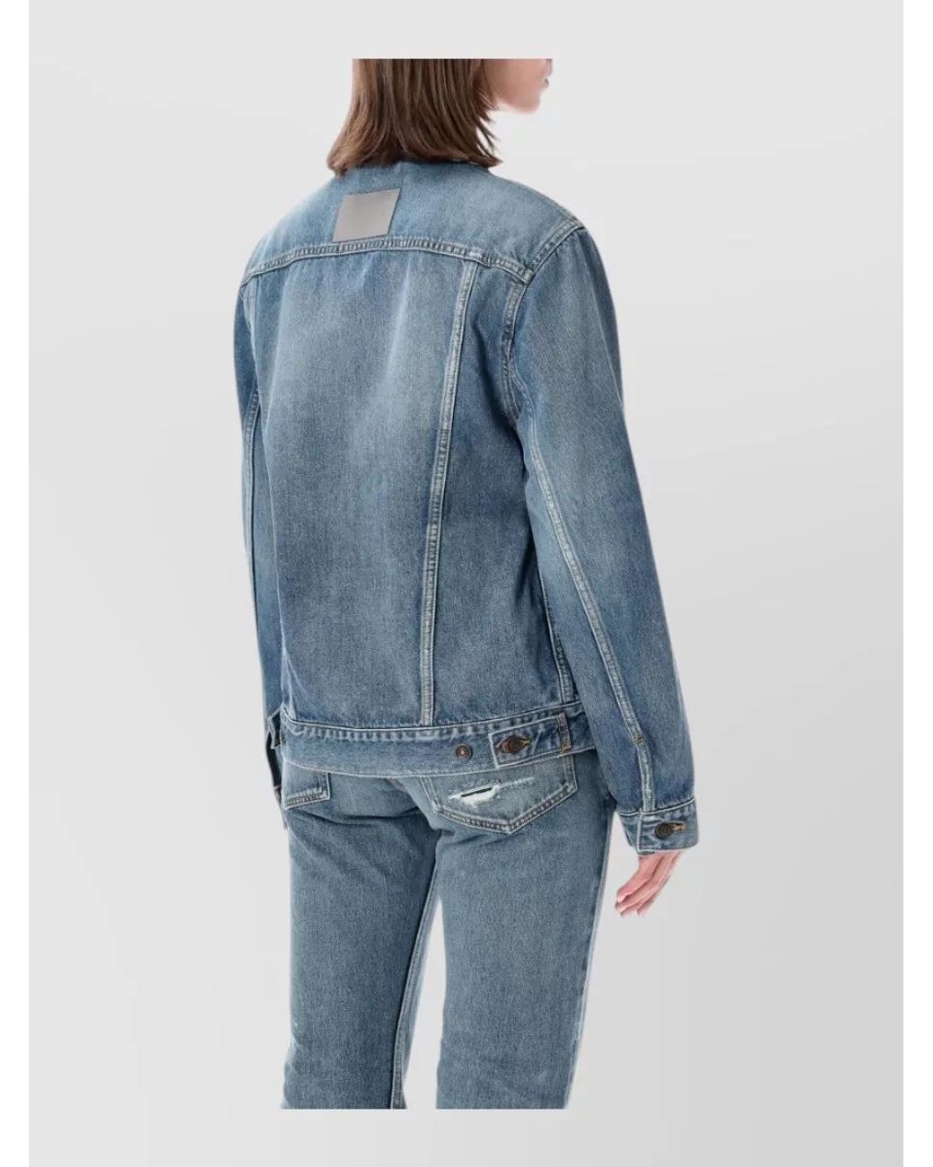 Balenciaga Blue Denim Hourglass Jacket