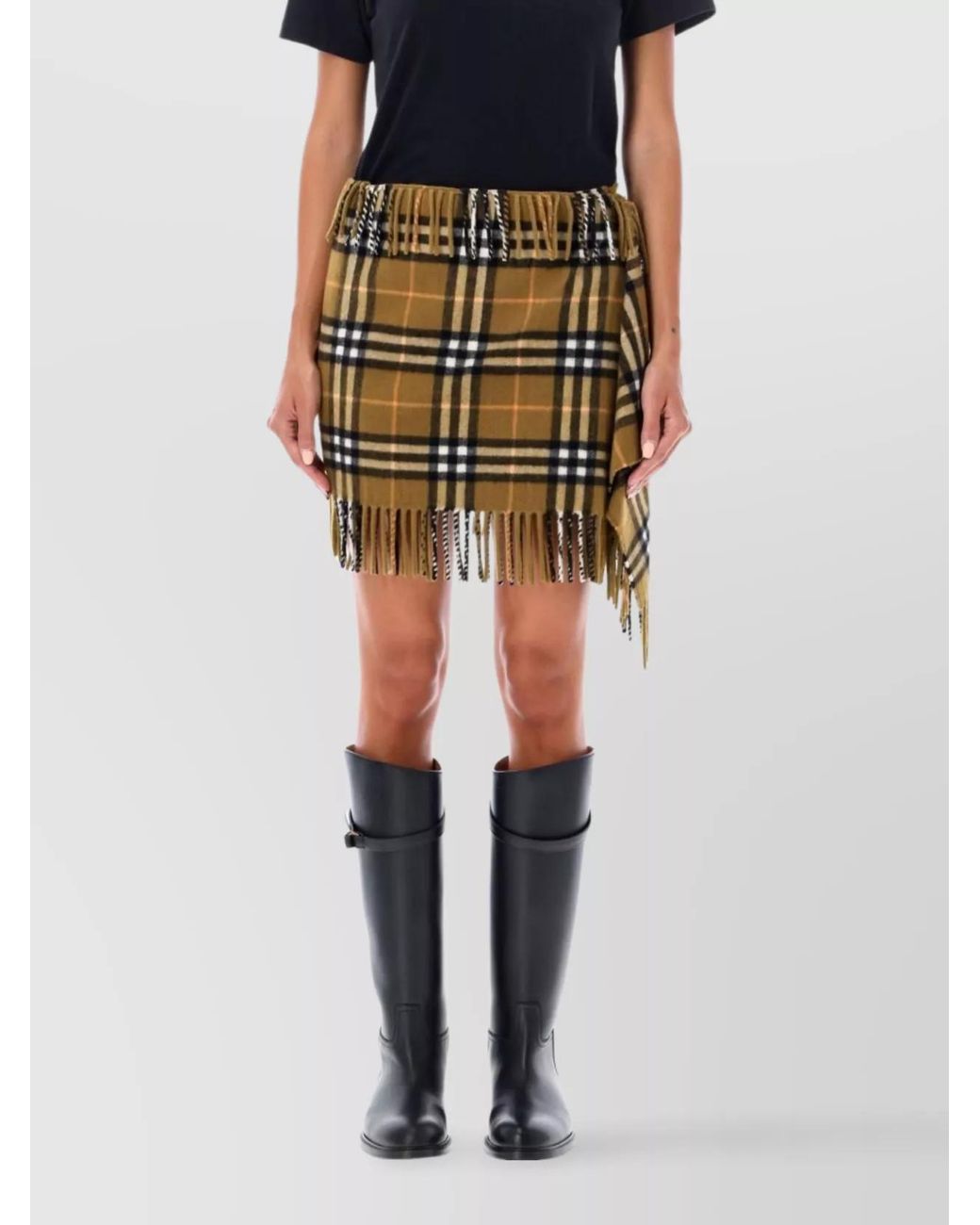 Burberry Metallic Mini Skirt