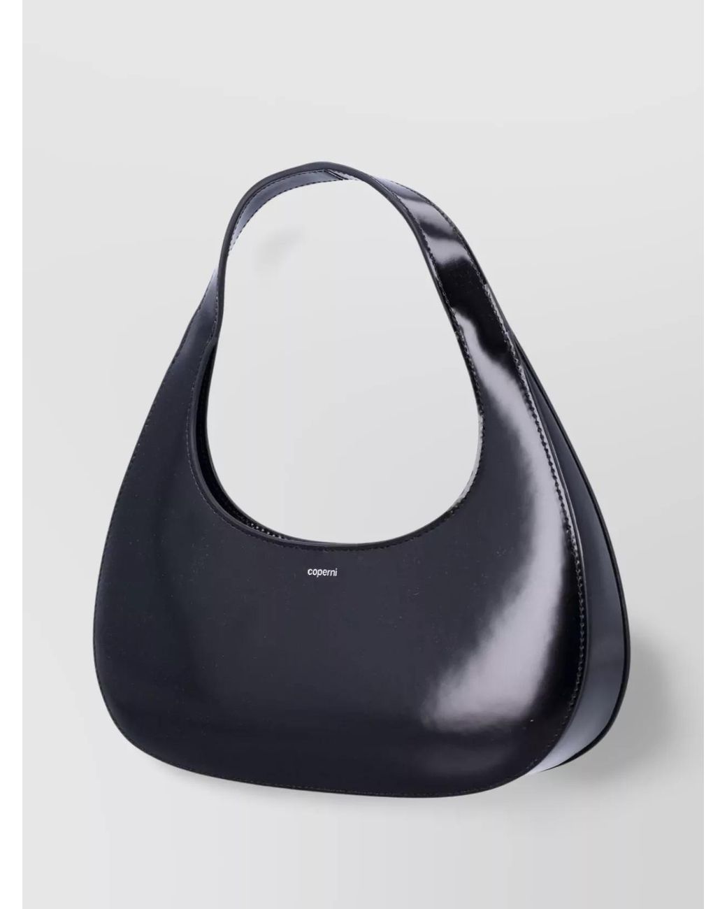 Coperni Black Swipe Leather Shoulder Bag