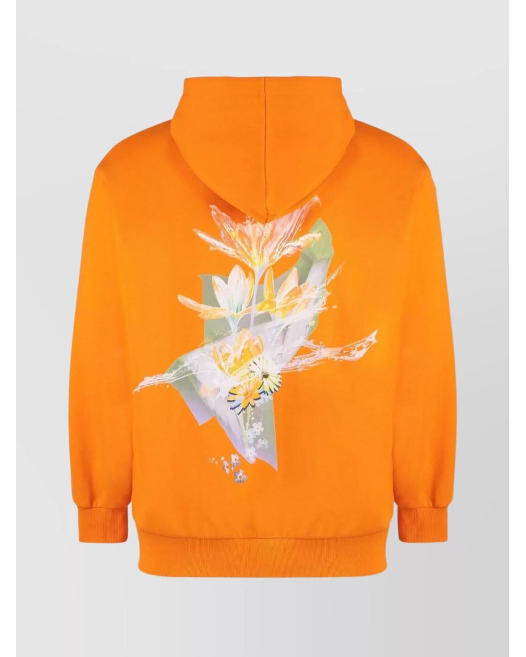 MCM Orange Logo Hood Sweatshirts for men