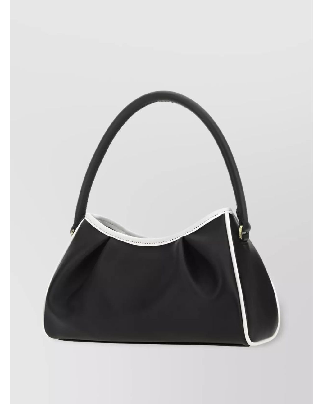 Elleme Black Dimple Leather Shoulder Bag