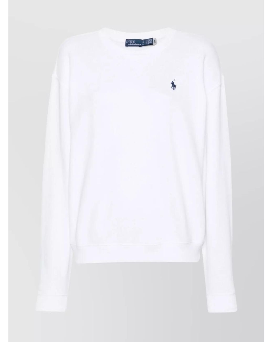Ralph Lauren White Lightweight Crew-Neck Knit Pullover