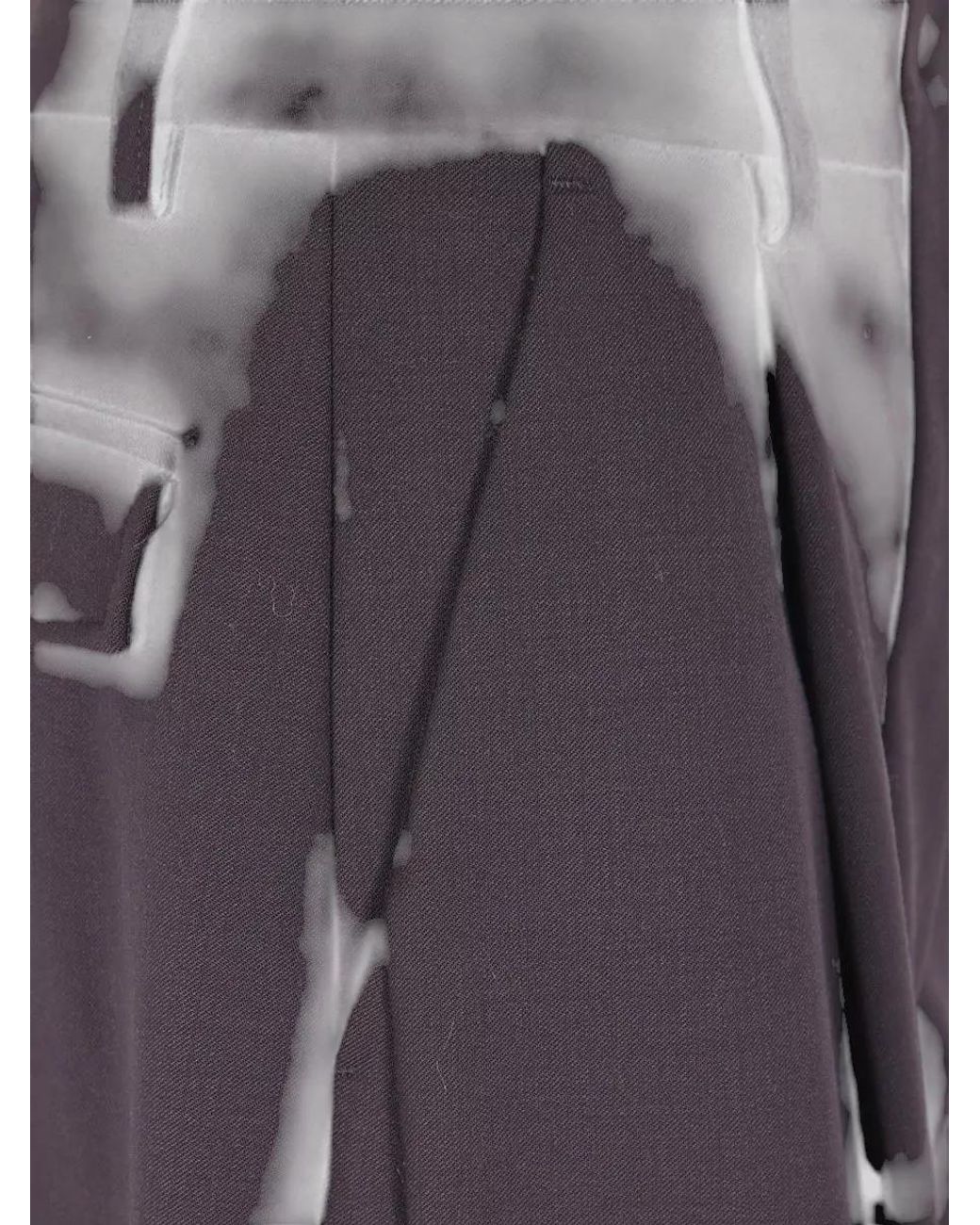 Thelatest Purple Pleated Wide-Leg Trousers