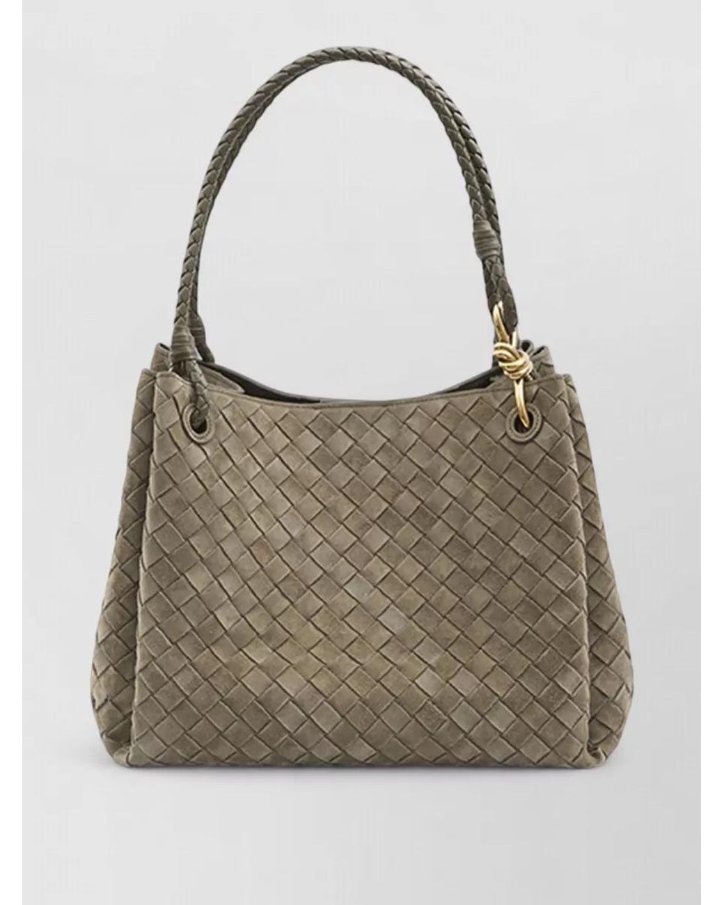 Bottega Veneta Gray Parachute Large Leather Tote Bag