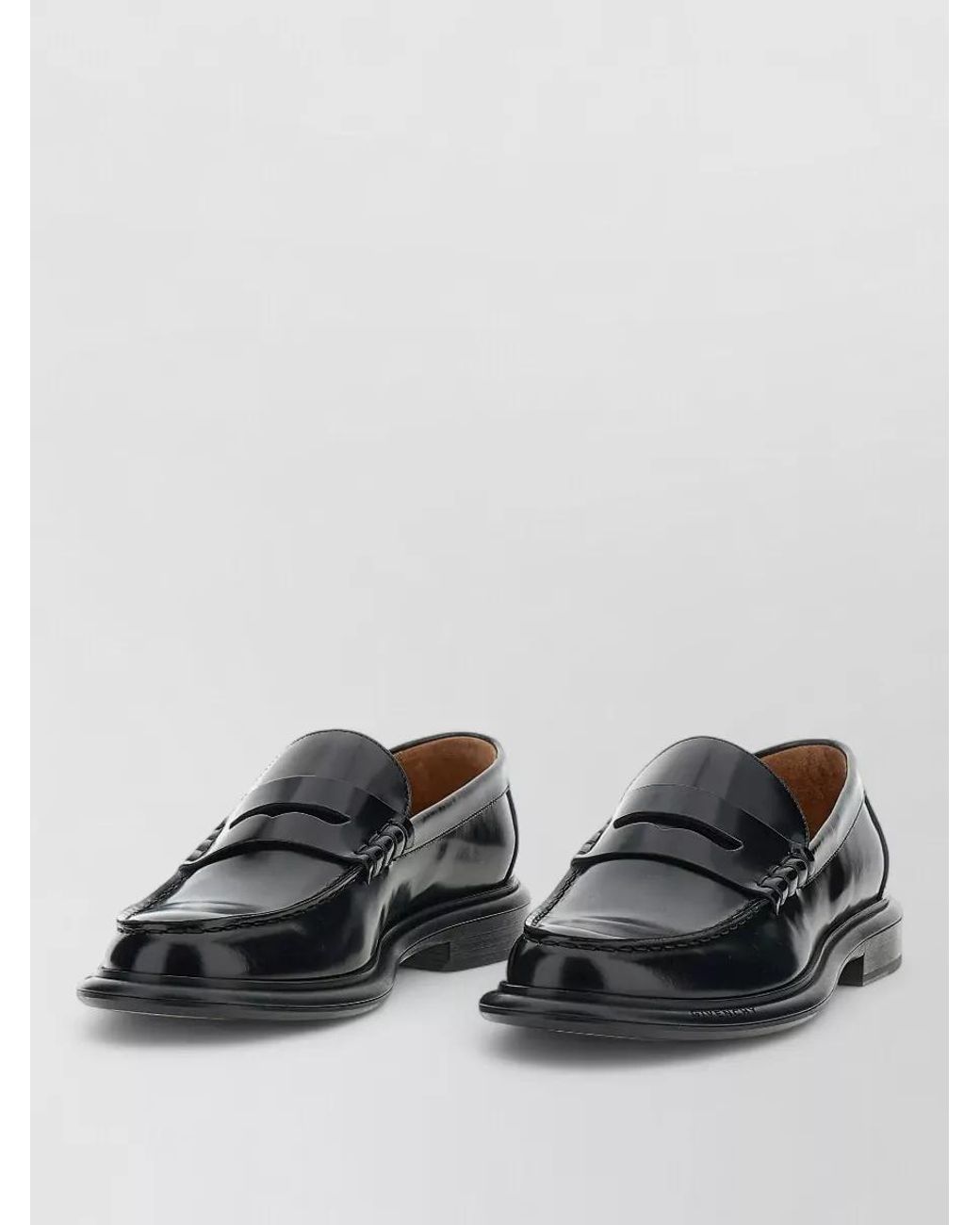 Givenchy Black Leather Loafers for men