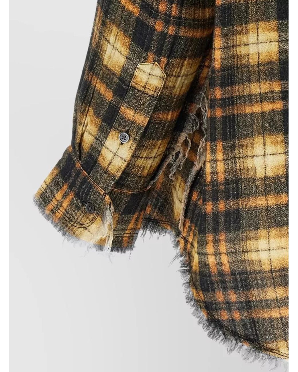 R13 Multicolor Checked Oversized Cotton Shirt Jacket
