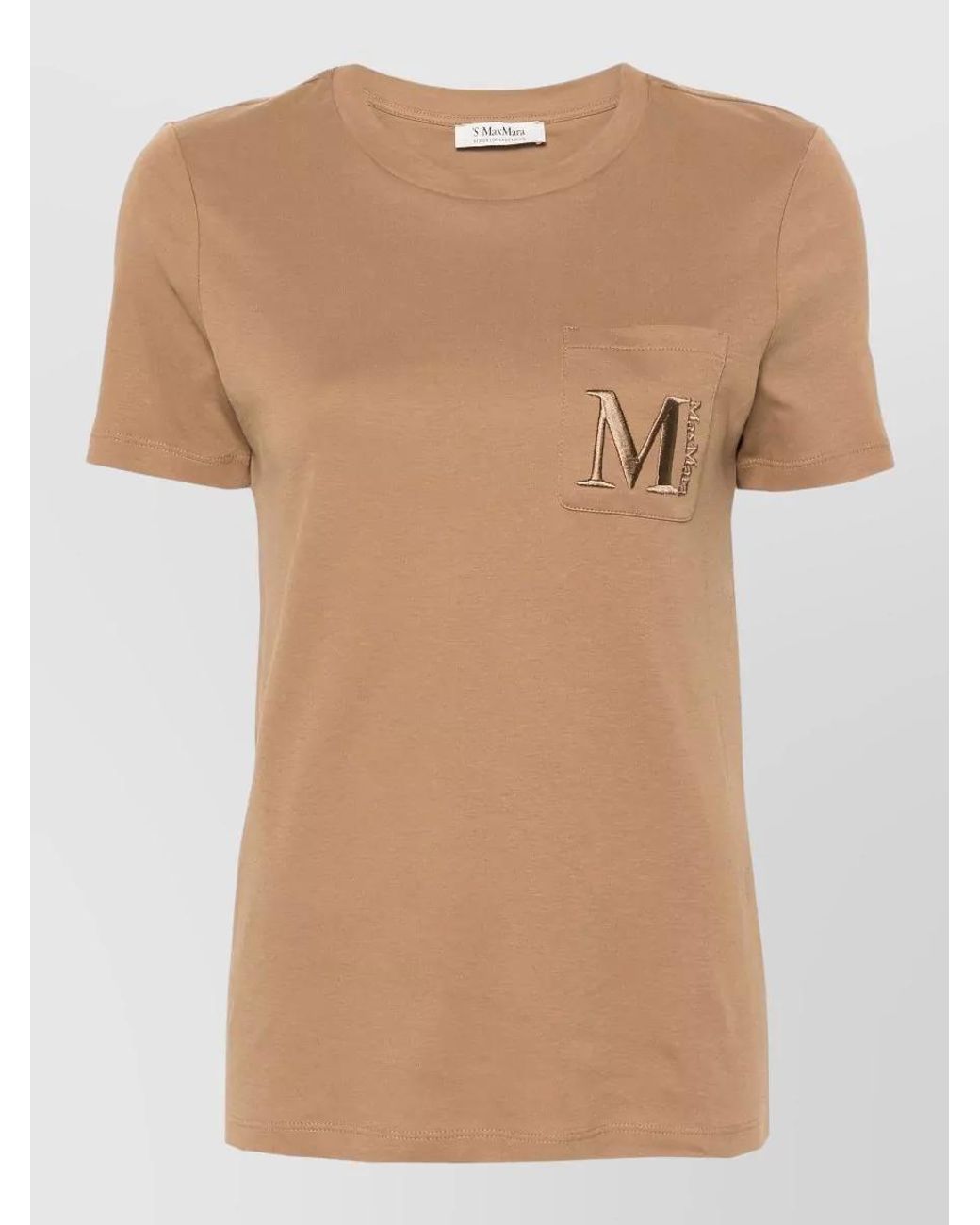 Max Mara Natural Cotton Short-Sleeve T-Shirt