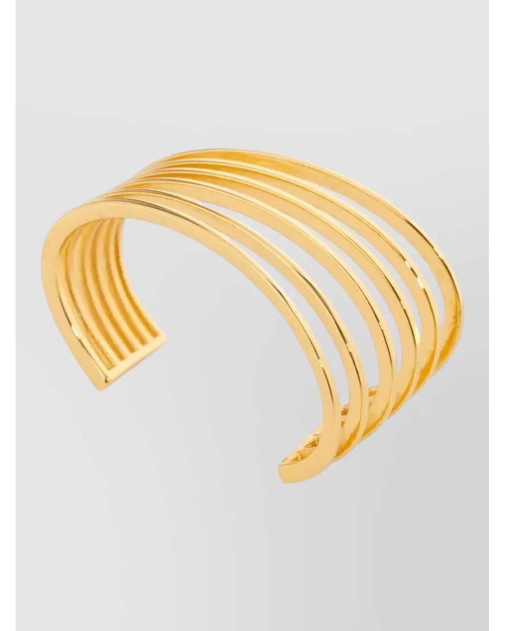 FEDERICA TOSI Metallic Plated Bronze Cutout Cuff Bracelet