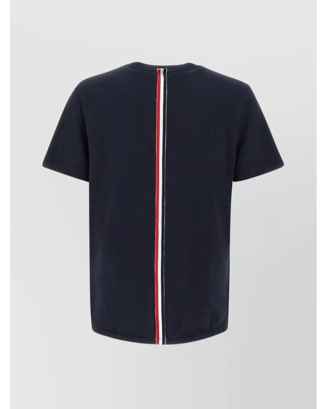 Thom Browne Blue Cotton Relaxed-Fit Short-Sleeve T-Shirt for men