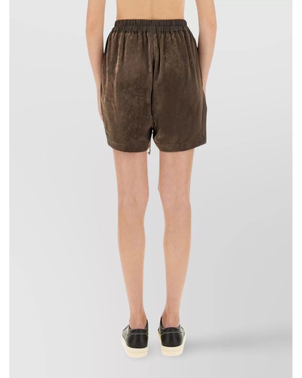 Rick Owens Natural Velvet Shorts