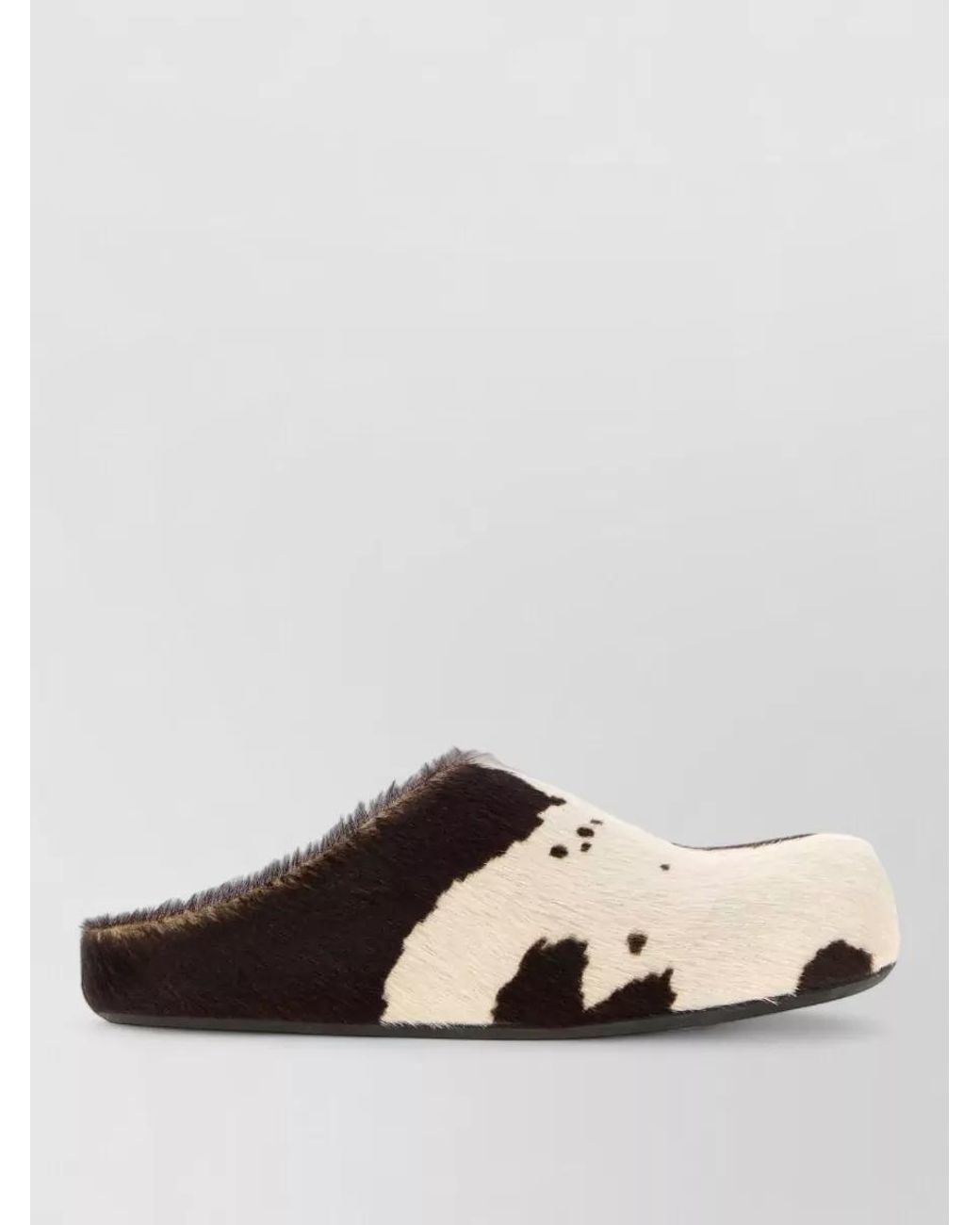 Marni Multicolor Calf Hair Printed Slippers