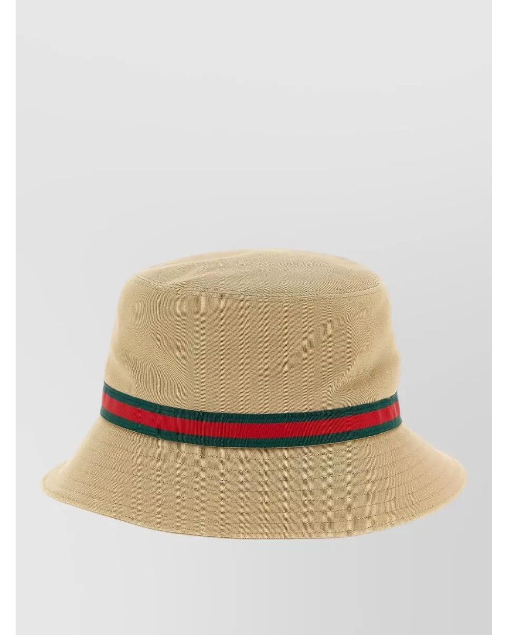 Gucci Natural Cotton Bucket Hat