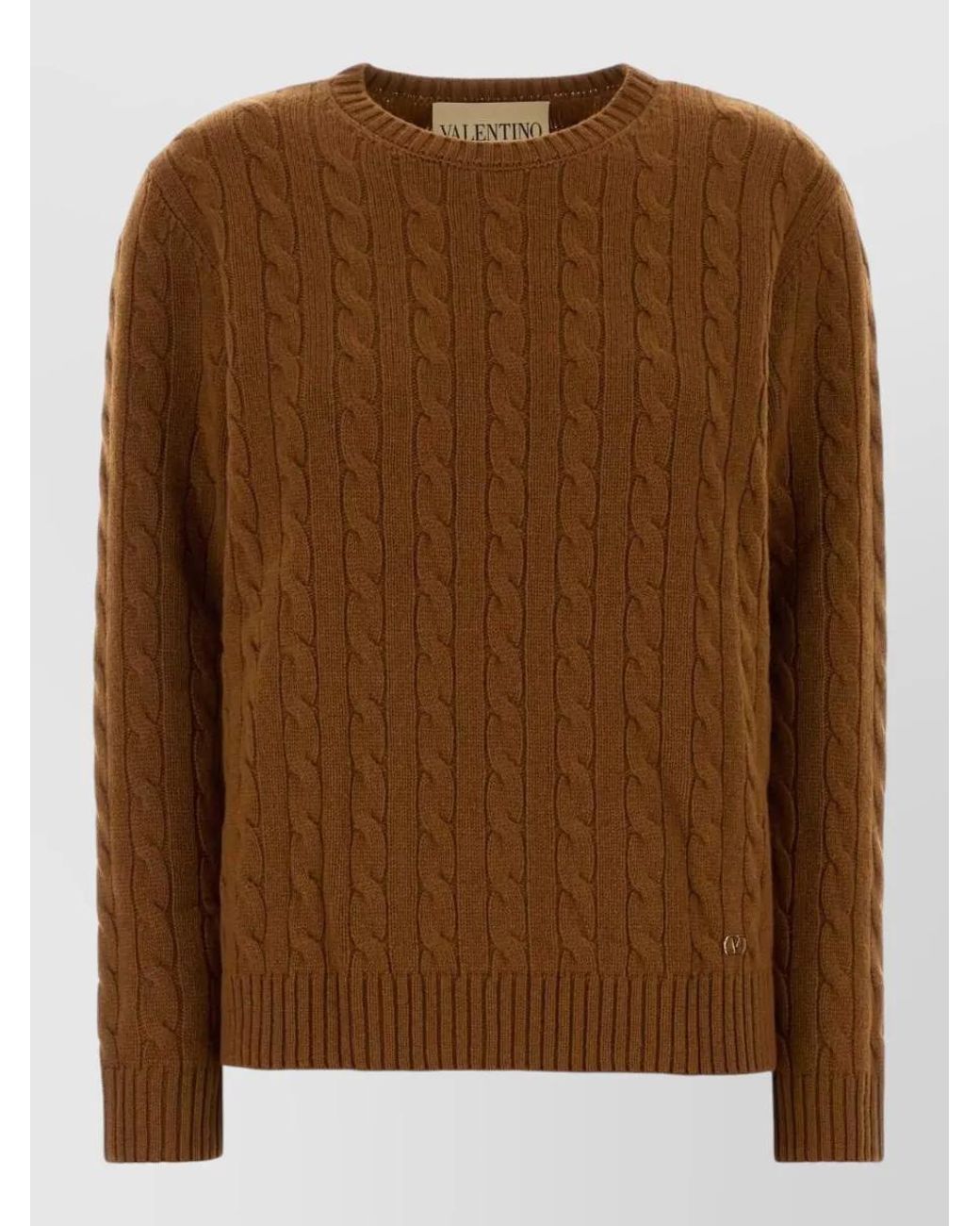 Valentino Garavani Brown Cashmere Jumper
