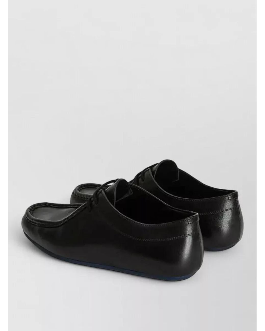 Jil Sander Black Leather Lace-Up Shoes for men