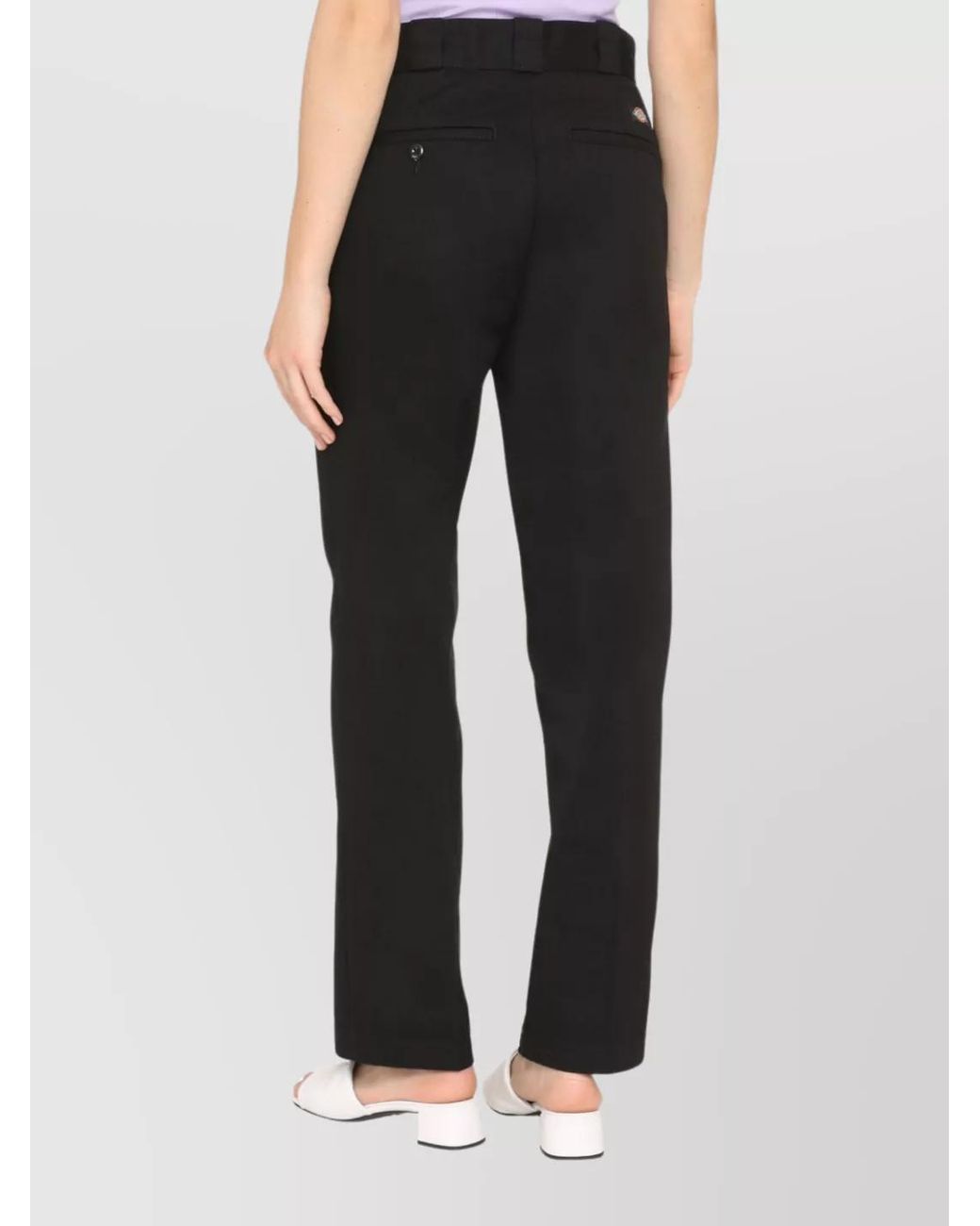 Dickies White Straight-Leg Trousers