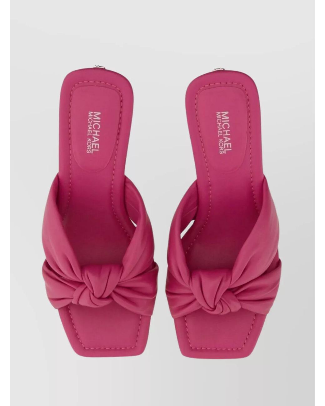 Michael Kors Pink Leather Elena Sandals