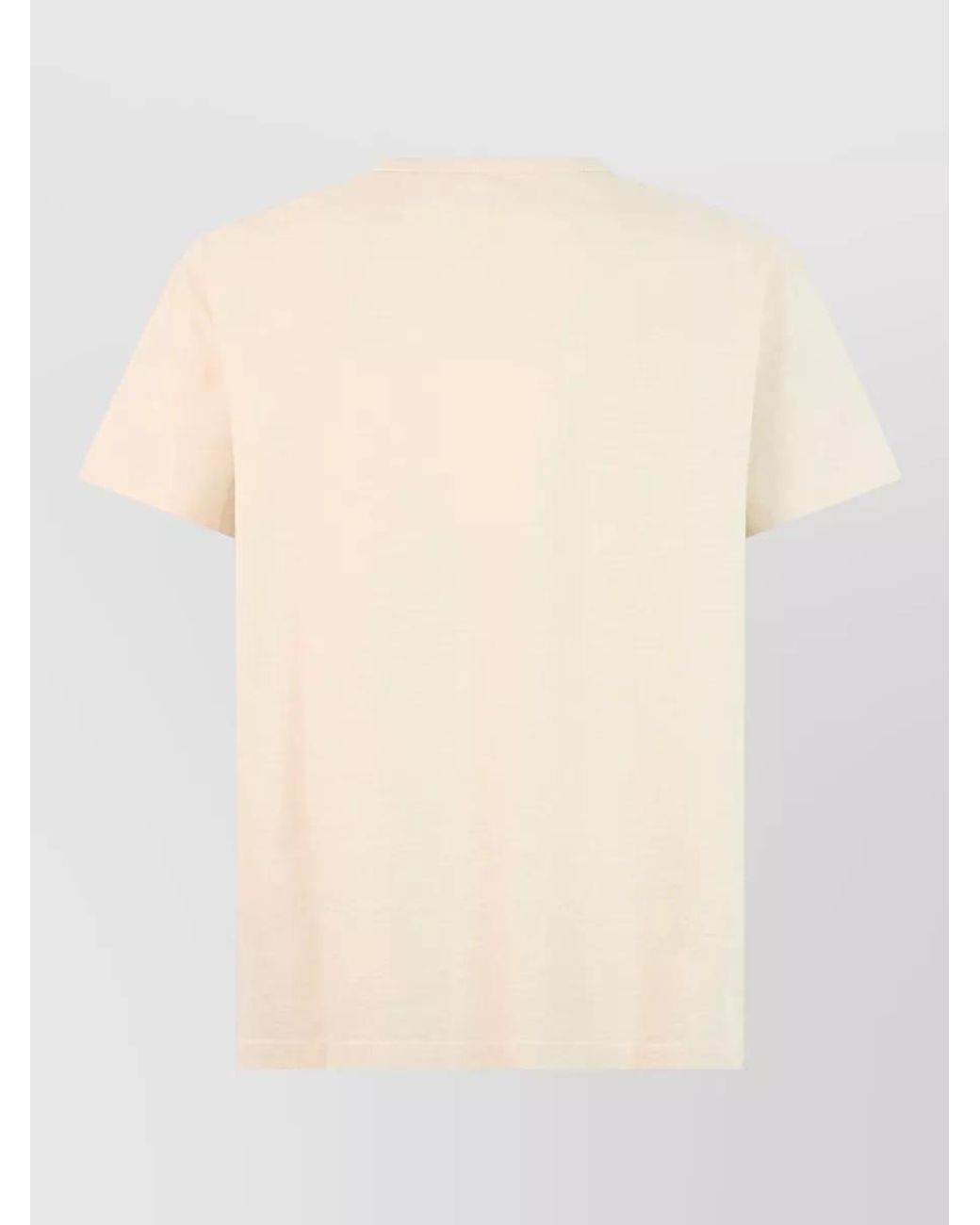 Maison Margiela Natural Cotton Printed T-Shirt for men