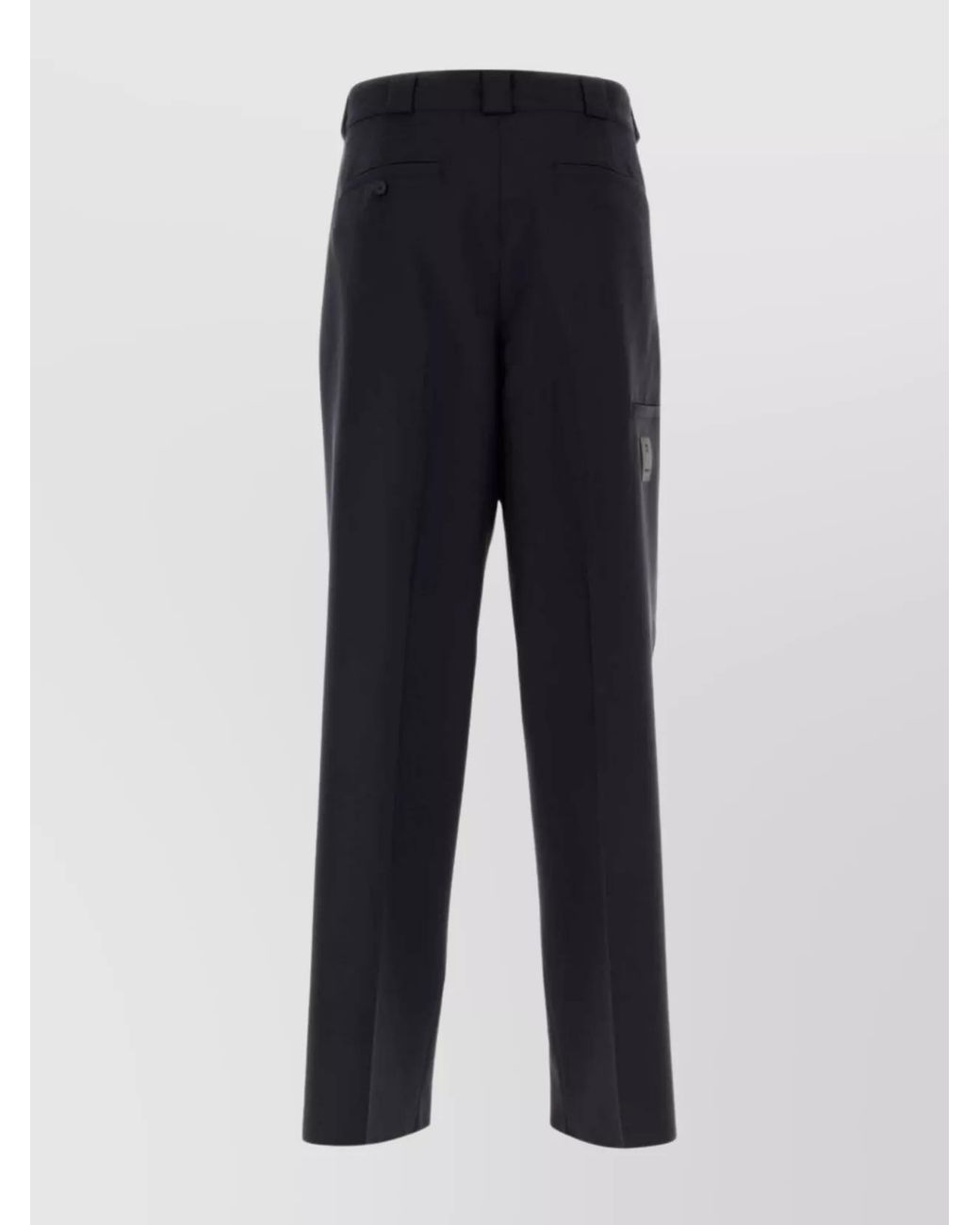 Givenchy Blue Wool Wide-Leg Trousers for men